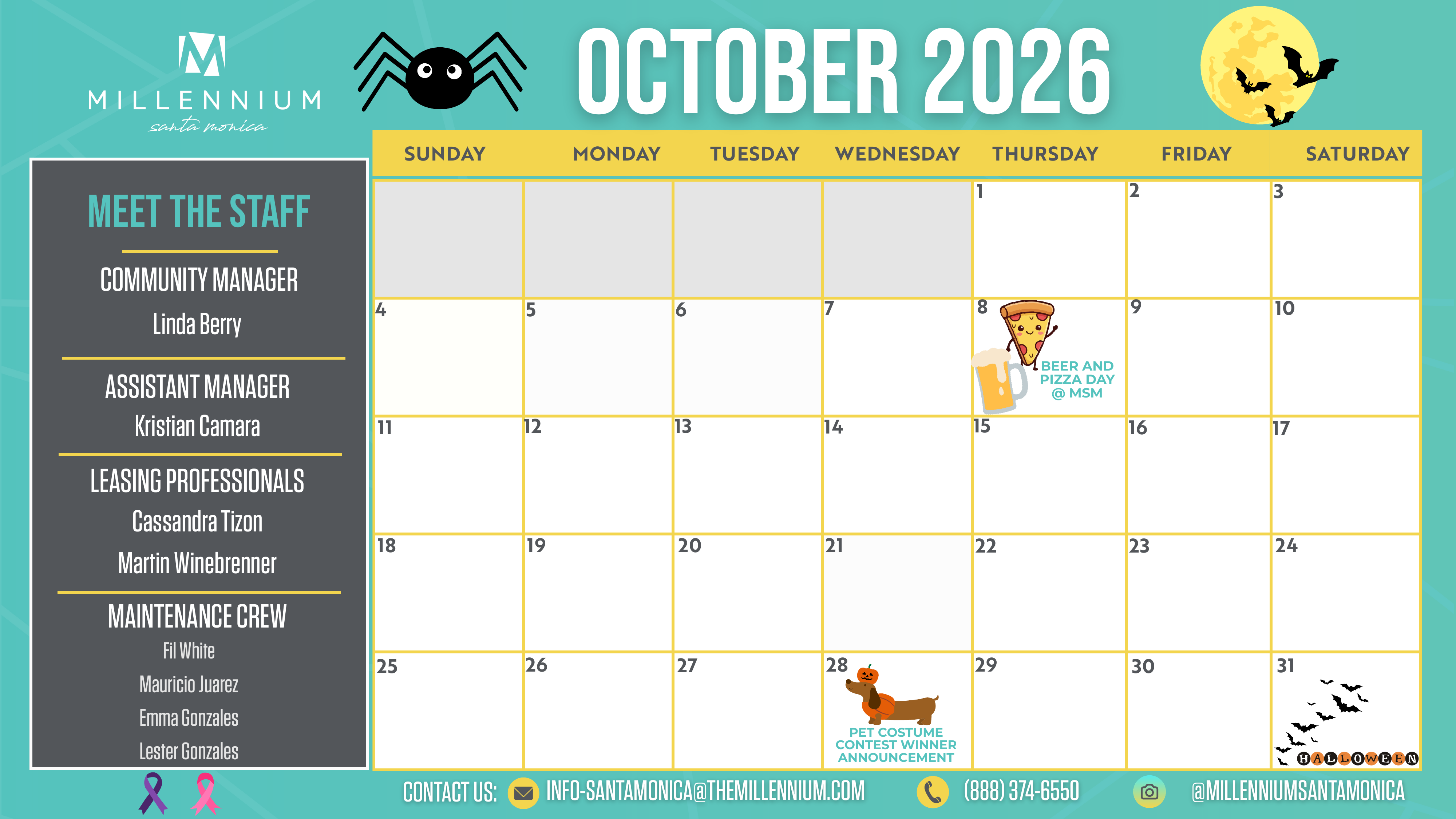 Millennium Santa Monica October Events