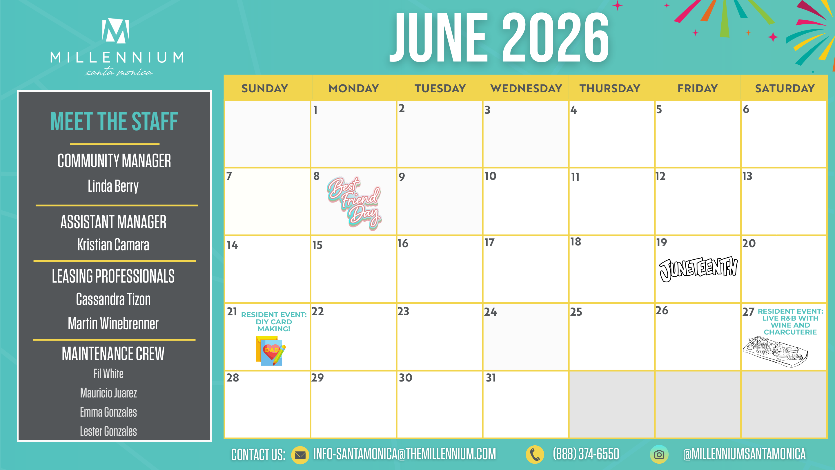 Millennium Santa Monica June Events