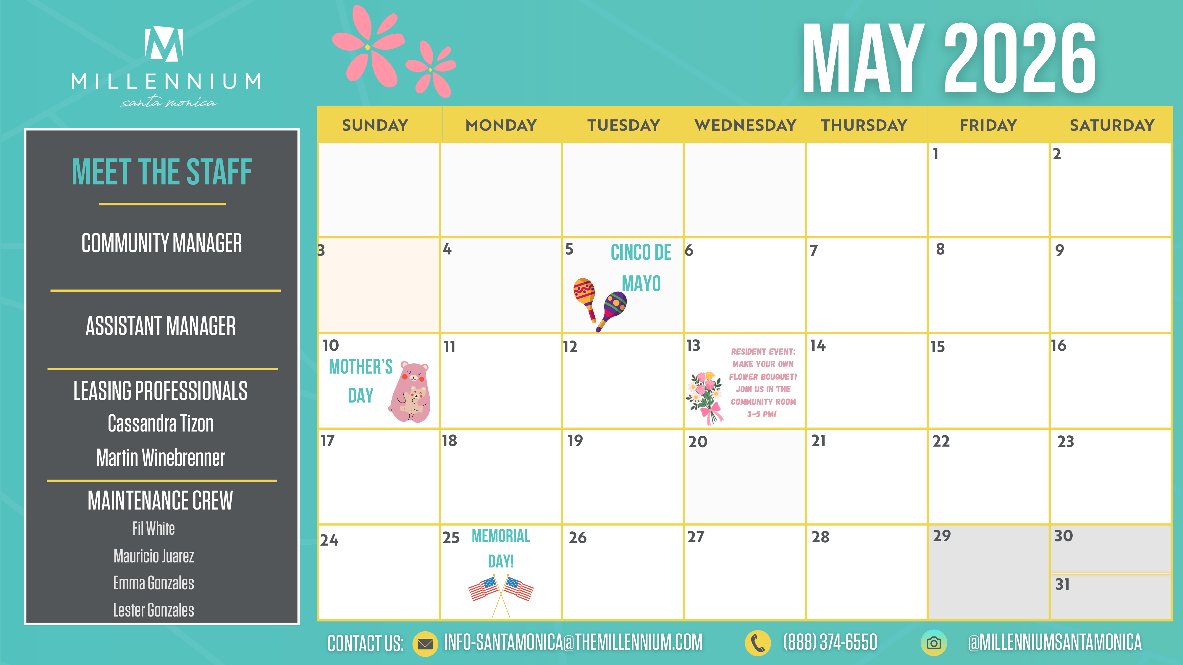 Millennium Santa Monica May Events