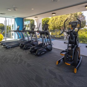 Get your workout on a gym with treads and treads